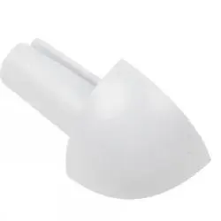 Produktbild av Hörndel kvartsrund plast vit 6mm