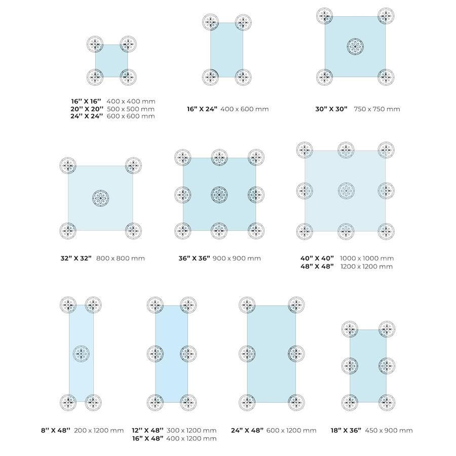 Piedestal Buzon 15 mm - Piedestaler utomhusplattor 3