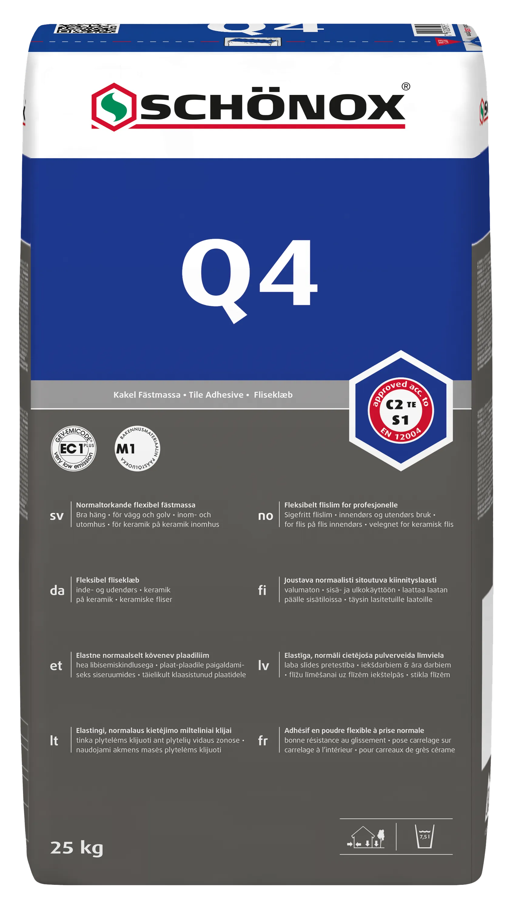 Produktbild av Schönox q4 pfk 25kg 529508