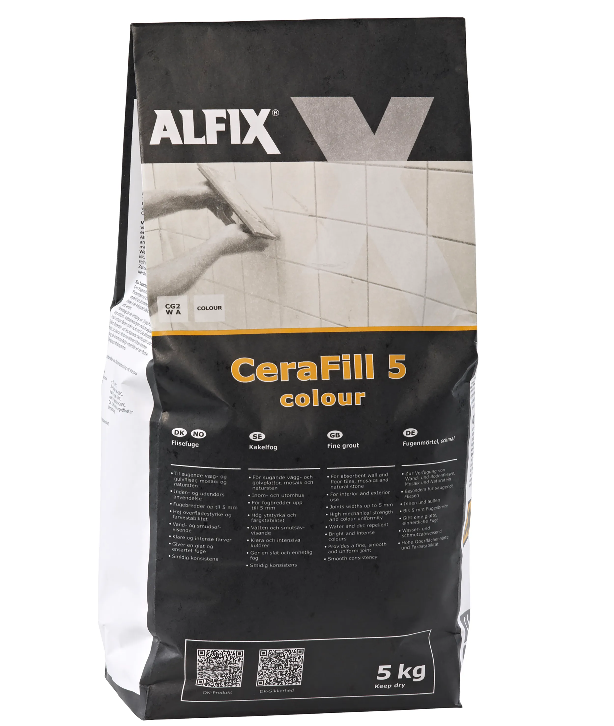 Produktbild av Kakelfog Colour ljusgrå 5 kg