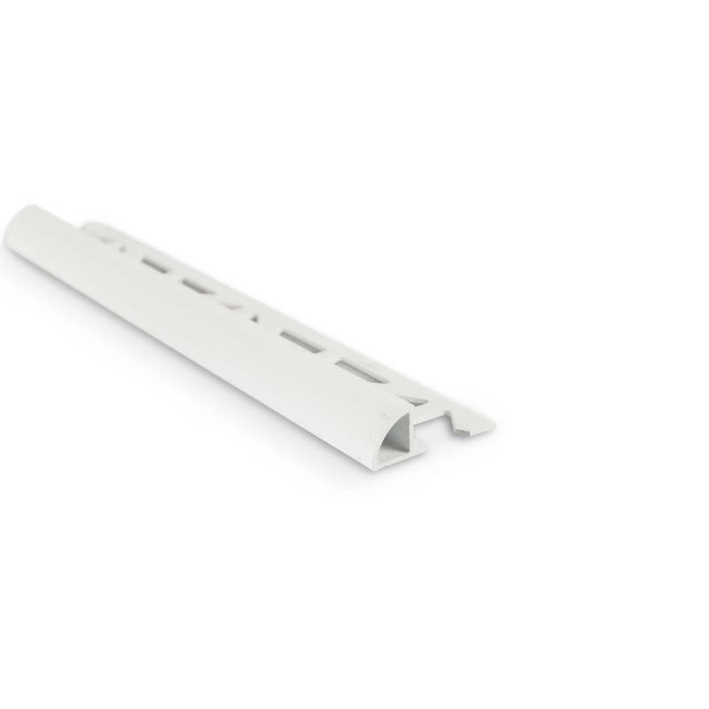 Produktbild av Kakellist Kvartsrund, Plast Vit 10 mm 2,5m