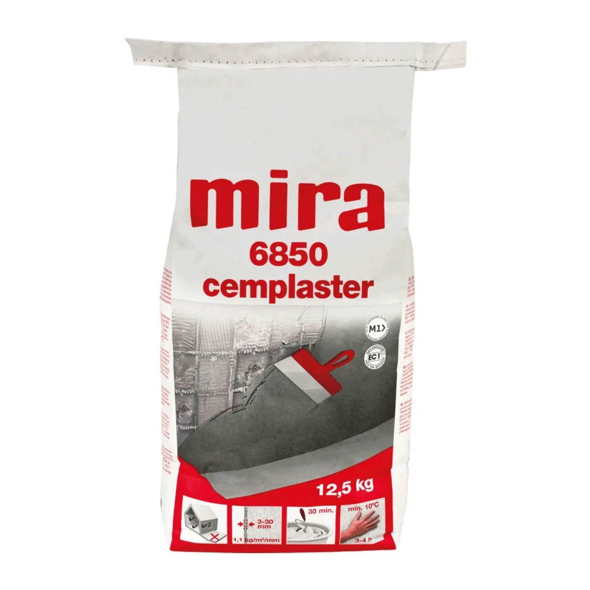 Produktbild av Putsbruk 6850 Mira Cemplaster Wall 12,5Kg