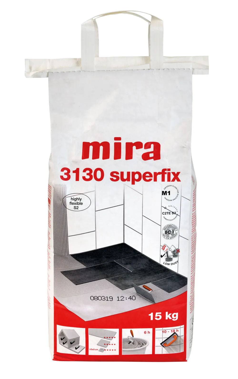 Produktbild av Mira 3130 superfix vit 15kg