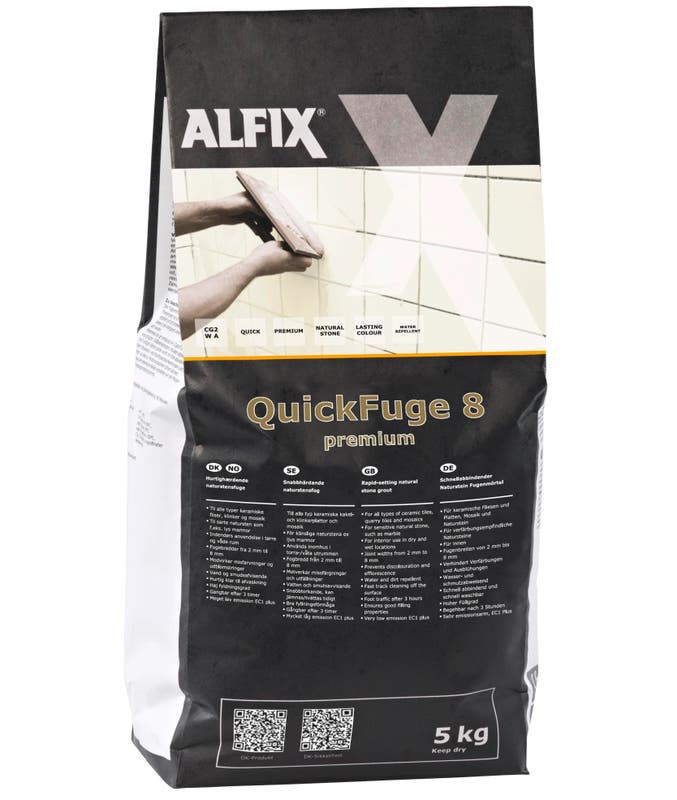 Produktbild av QuickFuge 8 premium Stålgrå 5 kg
