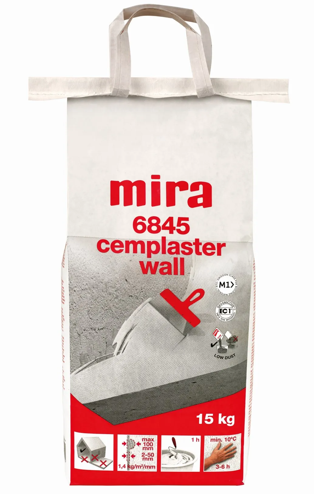 Produktbild av Mira 6845 Cemplaster wall 15kg
