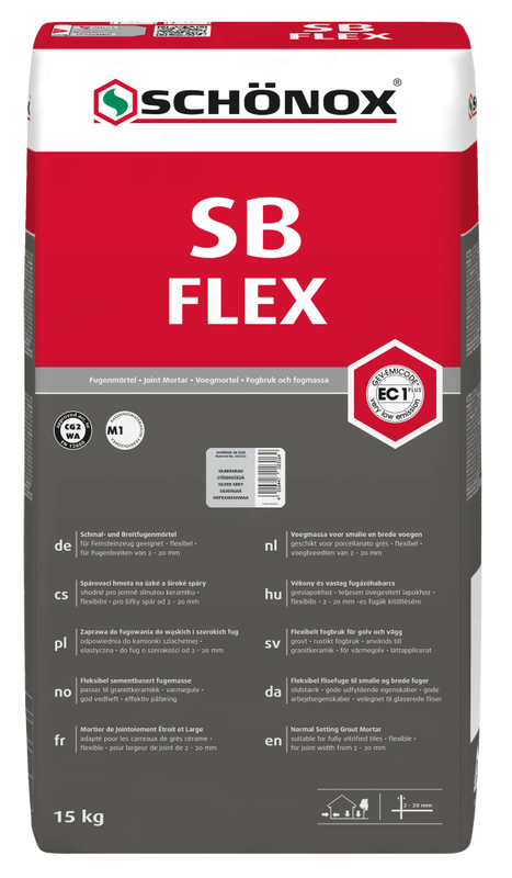 Produktbild av Schönox sb flex silvergrå 15kg 485526