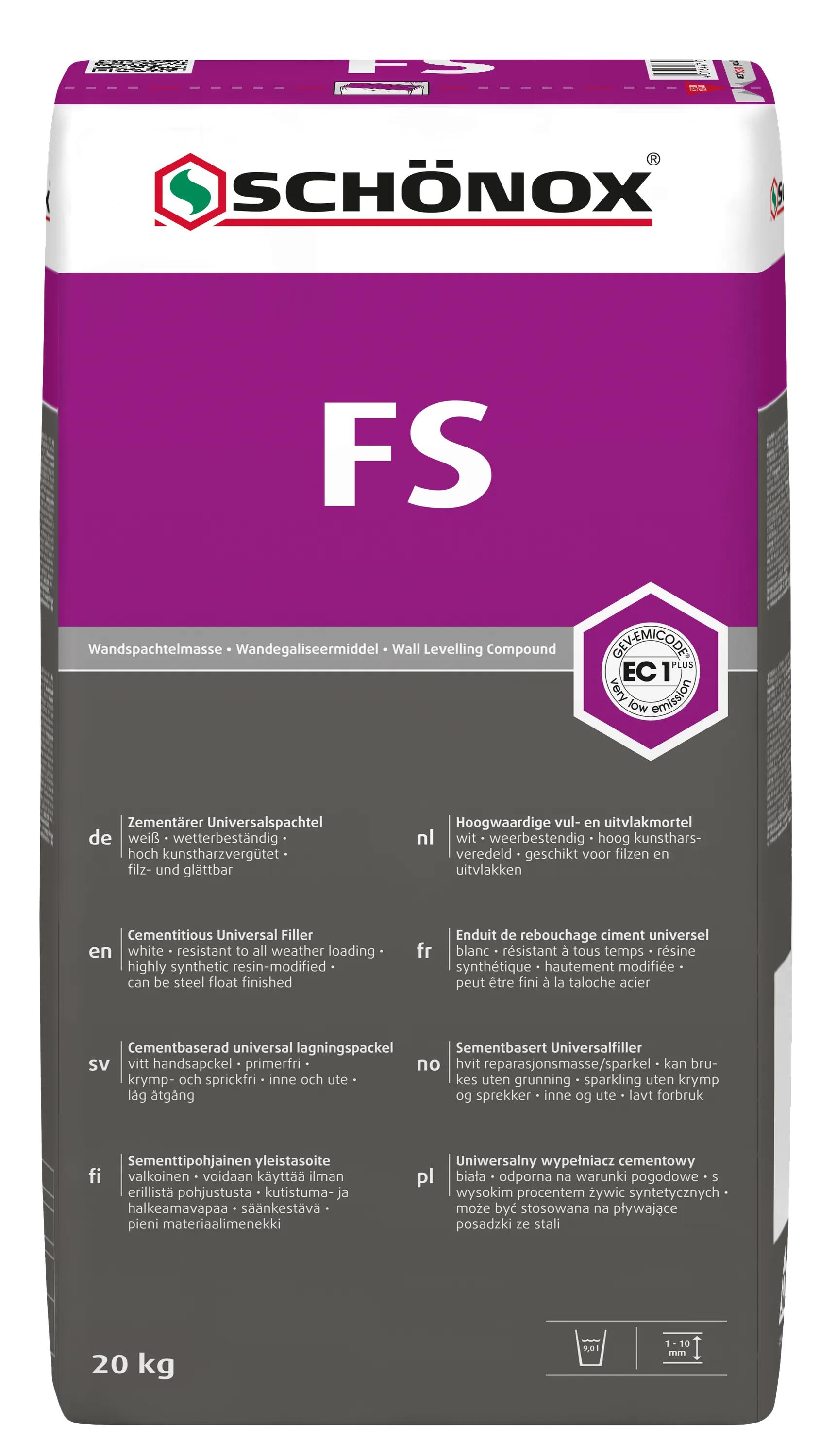Produktbild av Schönox fs 20kg 487640