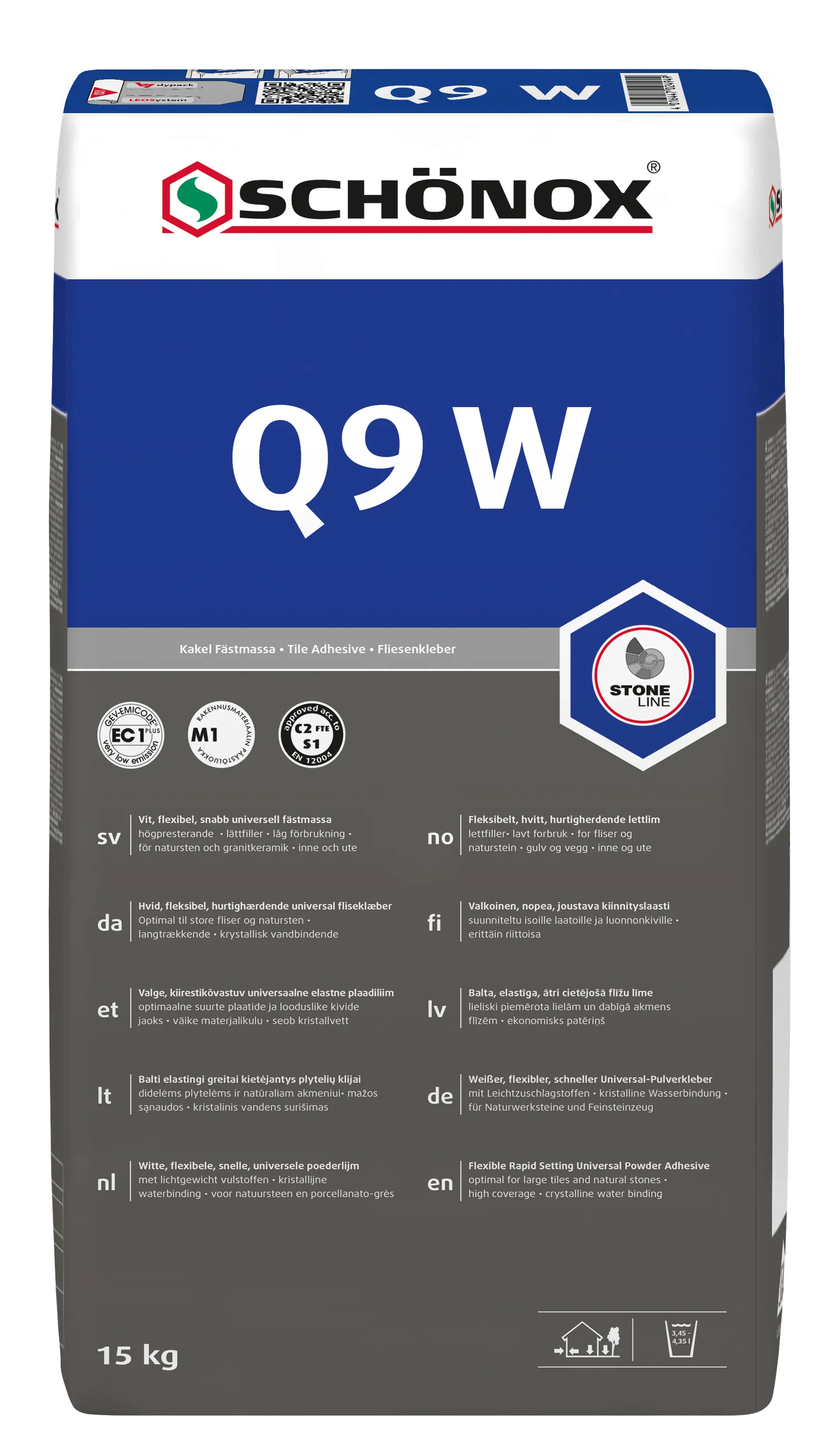 Produktbild av Schönox q9 w 15kg 509395