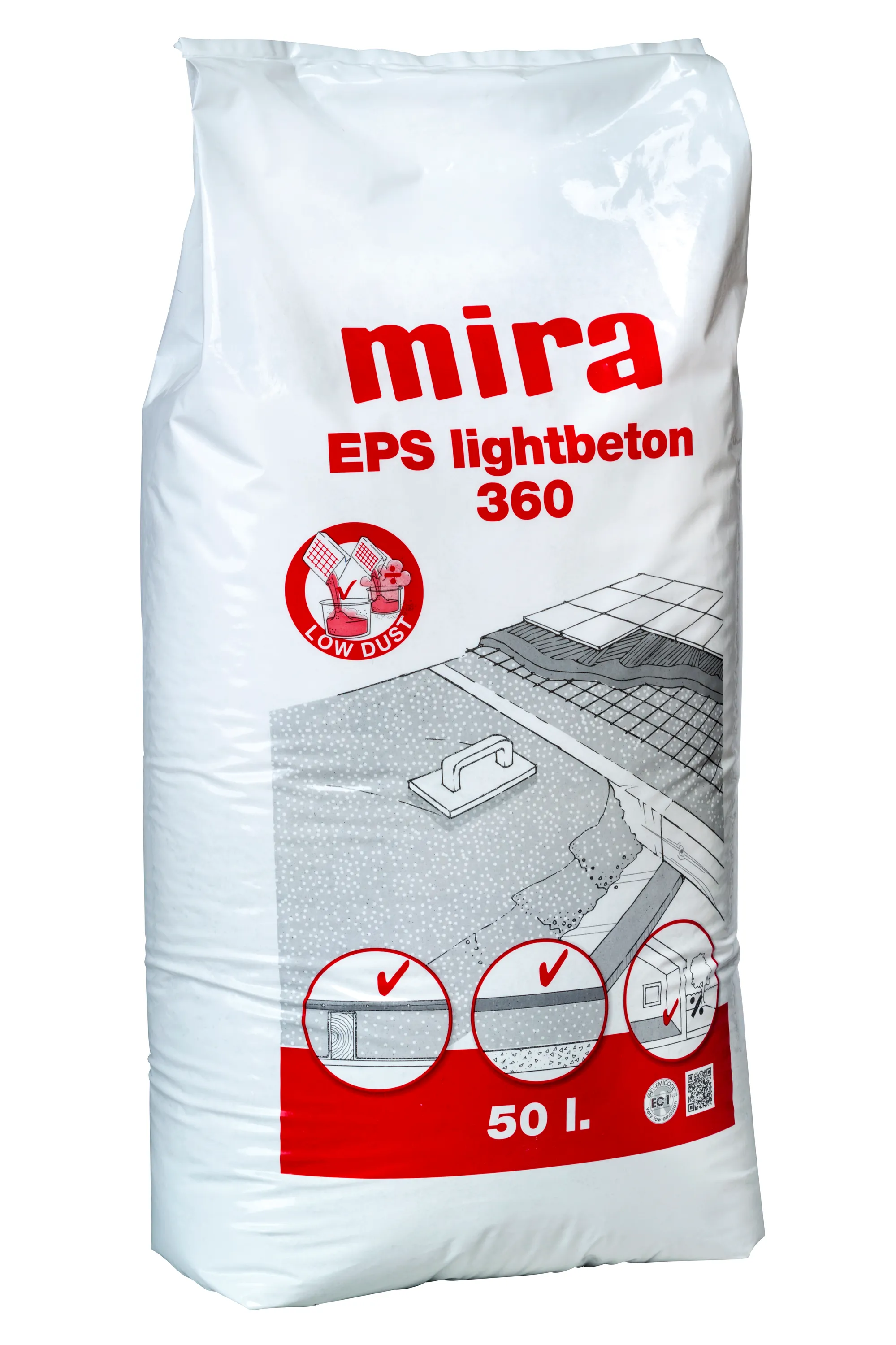 Produktbild av Mira eps 360 lättbetong 18kg (50lit)