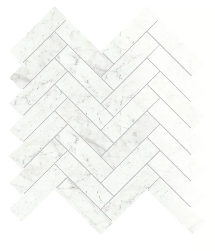 Marmi Carrara levigato hexagon Fiskben - Marmi