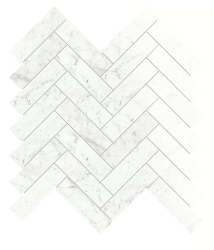 Marmi Carrara levigato hexagon Fiskben - Marmi