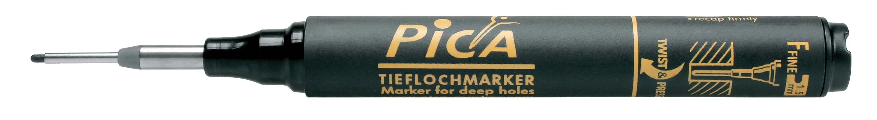 Produktbild av Djuphålsmärkare svart, Lyra Ink